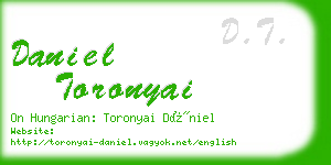 daniel toronyai business card